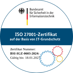 ISO 27001 Zertifikat